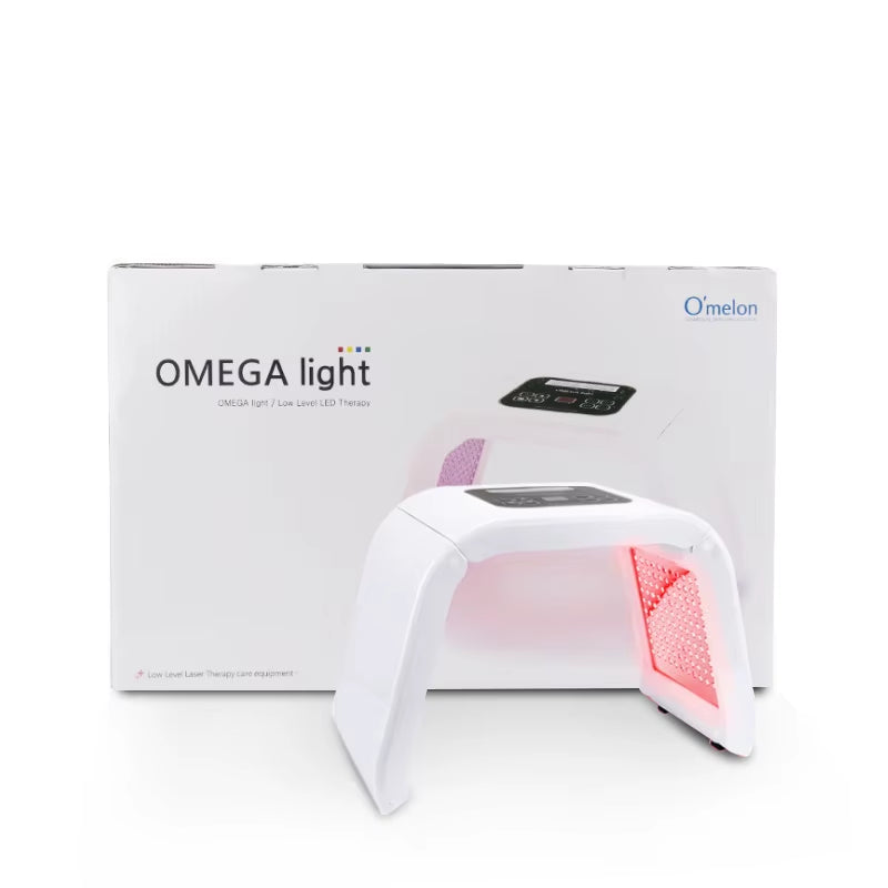 Red and Blue Spectrometer LED Photon Skin Rejuvenator 7-Color Folding Beauty Mask Hydrating Beauty Instrument