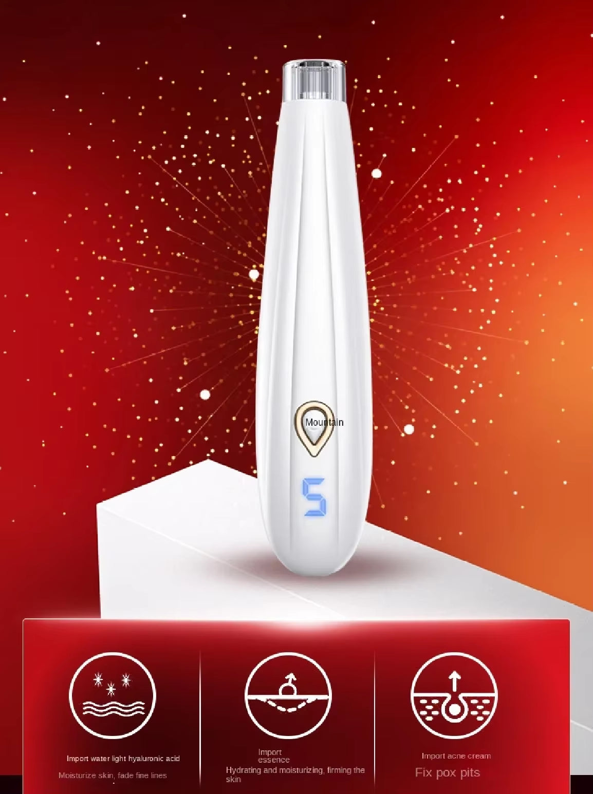 Nano Crystal Line Automatic Hydro-Meter Portable Beauty Instrument Facial Hydrating Essence Introducer Beauty Instrument